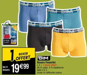 Cora x Carrefour Boxers powerful offre
