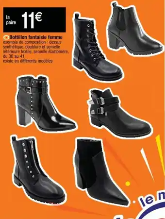 Cora x Carrefour Bottillon fantaisie femme offre