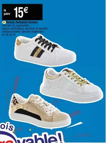Cora x Carrefour Tennis fantaisie femme offre