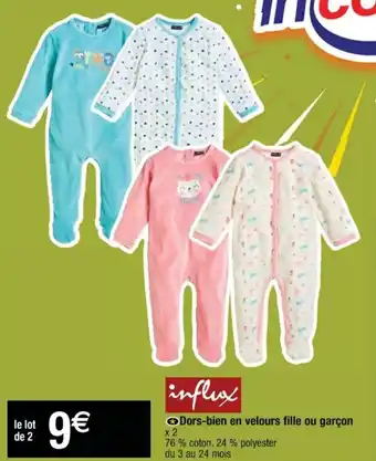 Cora x Carrefour Dors-bien en velours file ou garçon offre