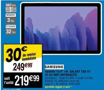 Cora x Carrefour Tablette offre