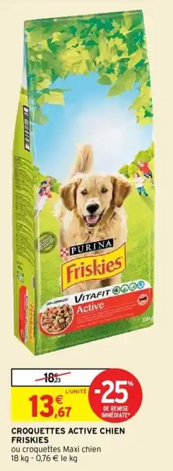 Intermarché Croquetets active chien friskies offre