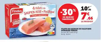 Hyper U FILETS DE SAUMON DU PACIFIQUE SURGELES FINDUS offre
