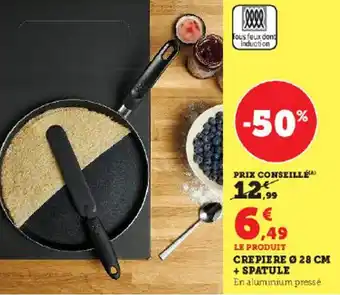 Crepiere 28cm + spatule