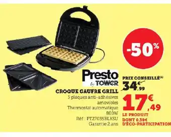 Hyper U CROQUE GAUFRE GRILL offre