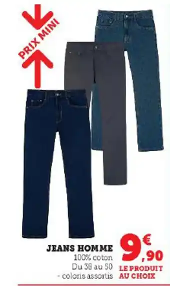 Hyper U JEANS HOMME offre