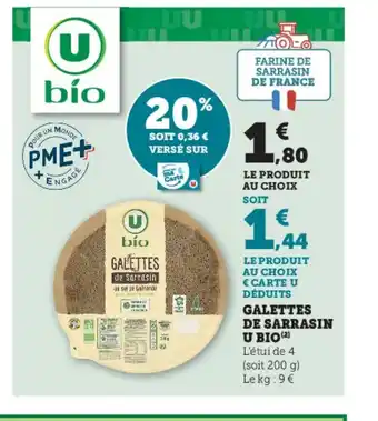U Express GALETTES DE SARRASIN offre