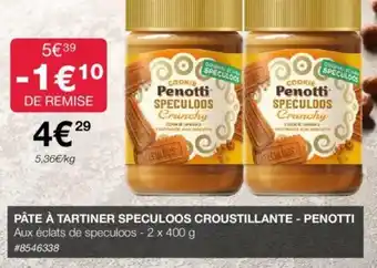 Costco PÂTE À TARTINER SPECULOOS CROUSTILLANTE - PENOTTI offre