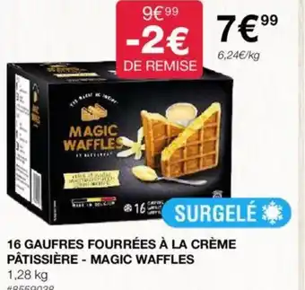 Costco 16 GAUFRES FOURRÉES À LA CRÈME PÂTISSIÈRE - MAGIC WAFFLES offre