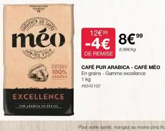 Costco CAFÉ PUR ARABICA - CAFÉ MÉO offre