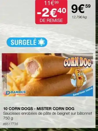 Costco 10 CORN DOGS - MISTER CORN DOG offre