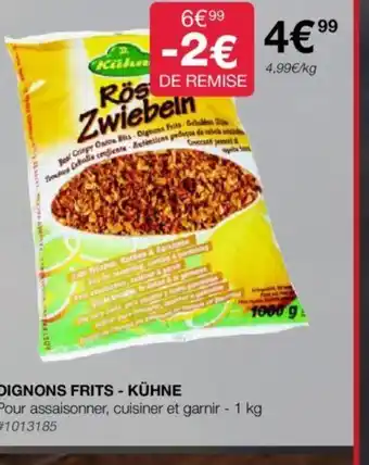 Costco OIGNONS FRITS - KÜHNE offre