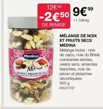 Costco MÉLANGE DE NOIX ET FRUITS SECS MEDINA offre