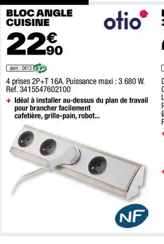 Brico Dépôt BLOC ANGLE CUISINE offre