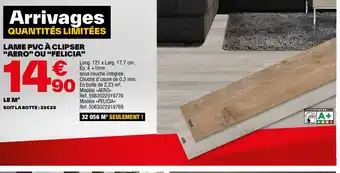 Brico Dépôt LAME PVC À CLIPSER offre