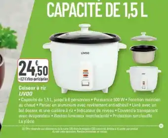 G20 Cuiseur à riz LIVOO offre