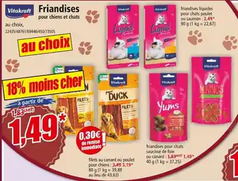 Norma Vitakraft Friandises pour chiens et chats offre