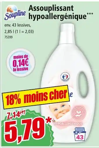 Norma Soupline Assouplissant hypoallergénique offre