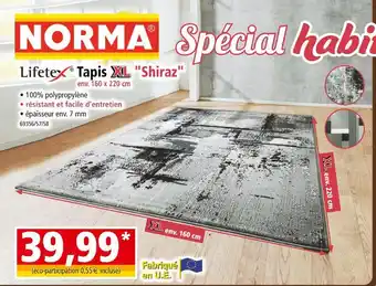 Norma Lifetex Tapis Shiraz offre
