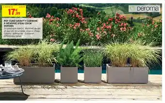 Intermarché Pot Cubo Gravitu Carbone a Réserve D'eau 25cm Deroma offre