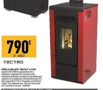 Brico Cash Tectro Poêle à Pellets offre