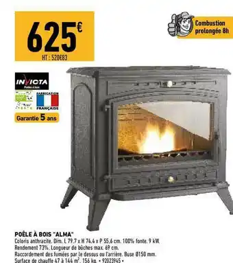 Brico Cash Poêle à Bois offre