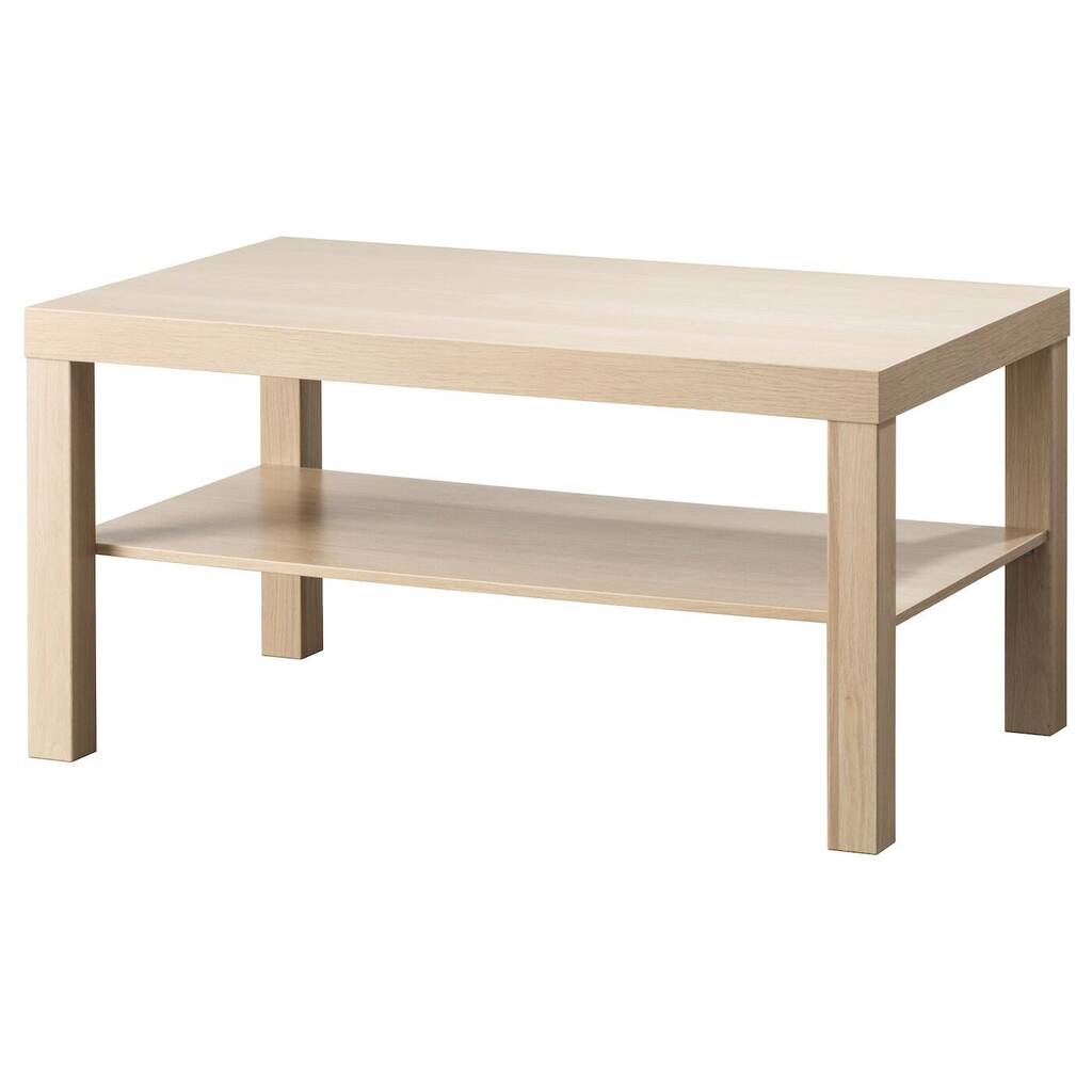 Promo Lack Table basse, effet chêne blanchi, 90x55 cm chez IKEA