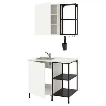 IKEA Enhet Cuisine, anthracite/blanc, 103x63.5x222 cm offre