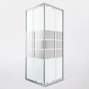 Castorama Portes de douche angle droit miroir GoodHome Beloya 80 x 80 cm offre