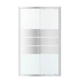 Castorama Porte de douche coulissante GoodHome Beloya miroir 120 cm offre