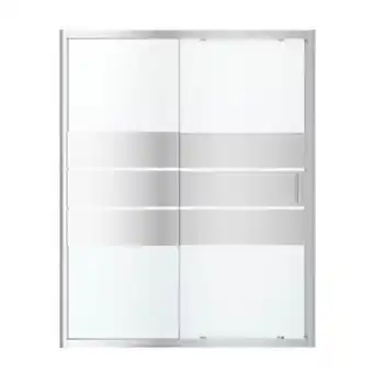 Castorama Porte de douche coulissante GoodHome Beloya miroir 160 cm offre