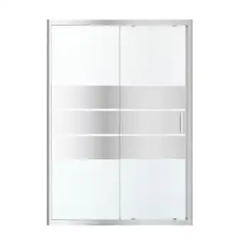 Castorama Porte de douche coulissante GoodHome Beloya miroir 140 cm offre