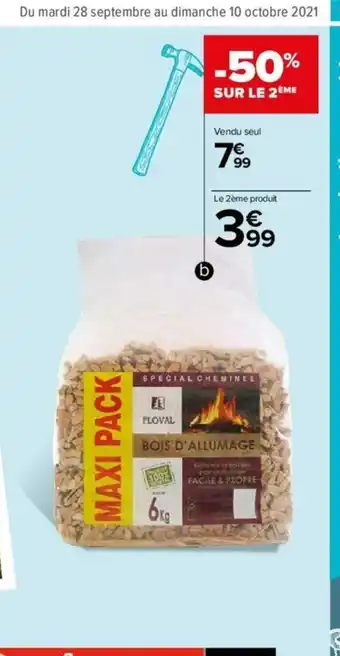 Carrefour Market Bois D'allumage offre