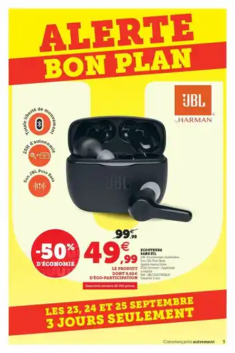Super U Ecouteurs Sans Fil offre