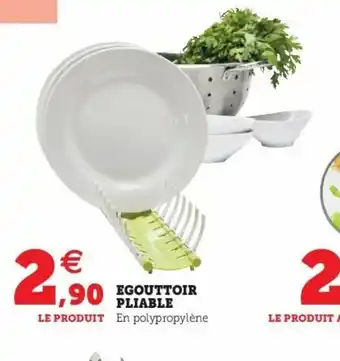 Super U Egouttoir Plianble offre