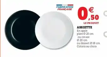 Super U Assiette offre
