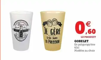 Super U Gobelet offre