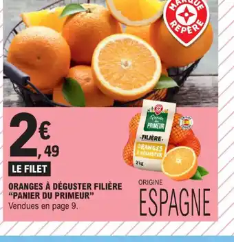 E.Leclerc ORANGES À DÉGUSTER FILIÈRE "PANIER DU PRIMEUR offre