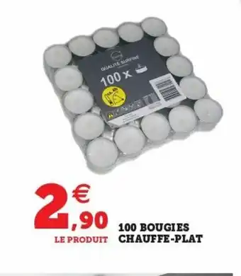Super U 100 Bougies Chauffe-Plat offre