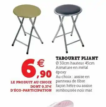 Super U Tabouret Pliant offre