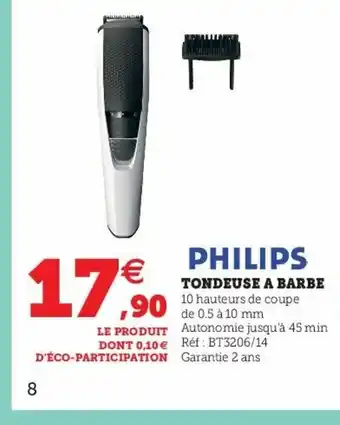 Super U Tondeuse A Barbe offre