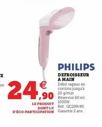 Super U Defroisseur A Main offre