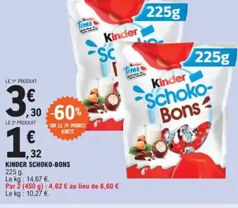 E.Leclerc KINDER SCHOKO-BONS offre