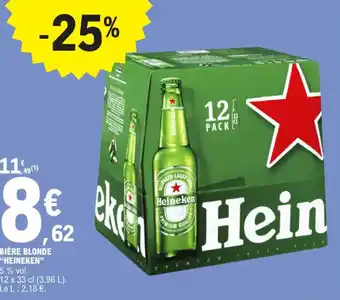 E.Leclerc BIÈRE BLONDE "HEINEKEN" offre