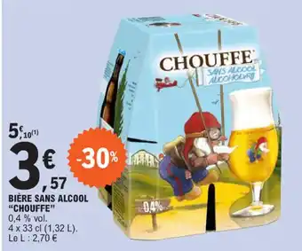 E.Leclerc BIÈRE SANS ALCOOL "CHOUFFE" offre