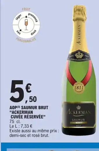 E.Leclerc AOP SAUMUR BRUT "ACKERMAN offre