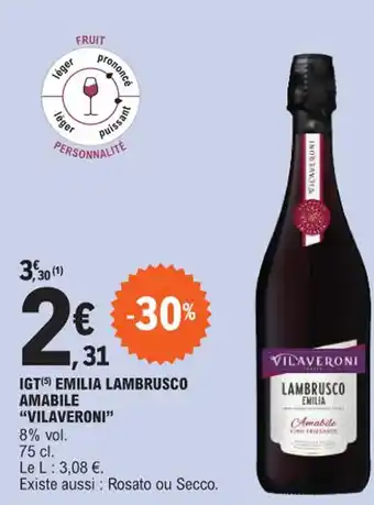 IGT EMILIA LAMBRUSCO AMABILE "VILAVERONI"