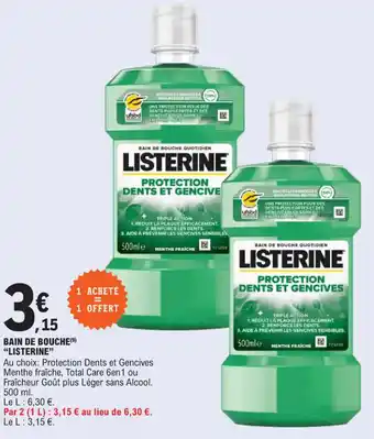 E.Leclerc BAIN DE BOUCHE LISTERINE" offre