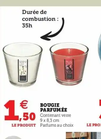 Super U Bougie Parfumèe offre