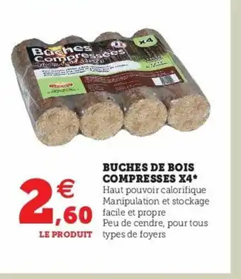 Buches De Bois Compresses X4*